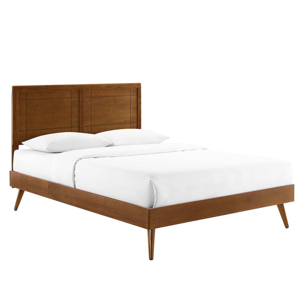 Marlee Wood Twin Platform Bed With Splayed Legs