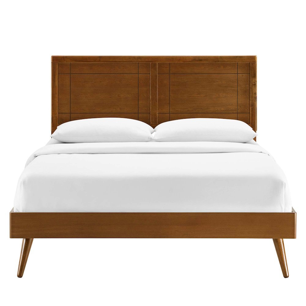 Marlee Wood Twin Platform Bed With Splayed Legs