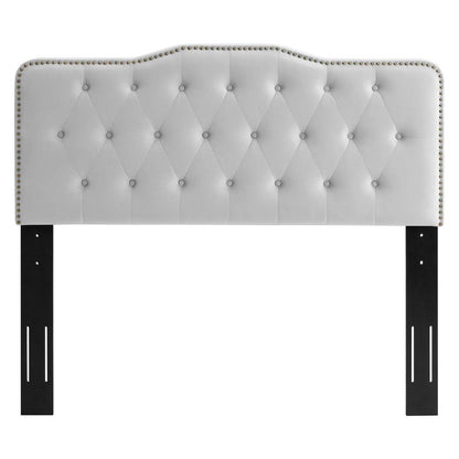 Amber Tufted Performance Velvet King Platform Bed