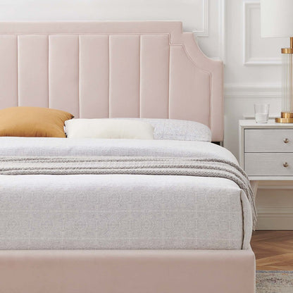 Sienna Performance Velvet Full Platform Bed