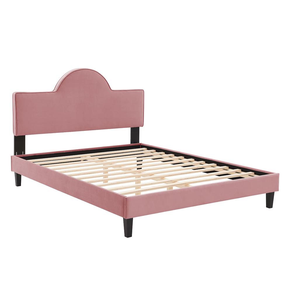Soleil Performance Velvet Twin Bed - Dusty Rose MOD-7033-DUS