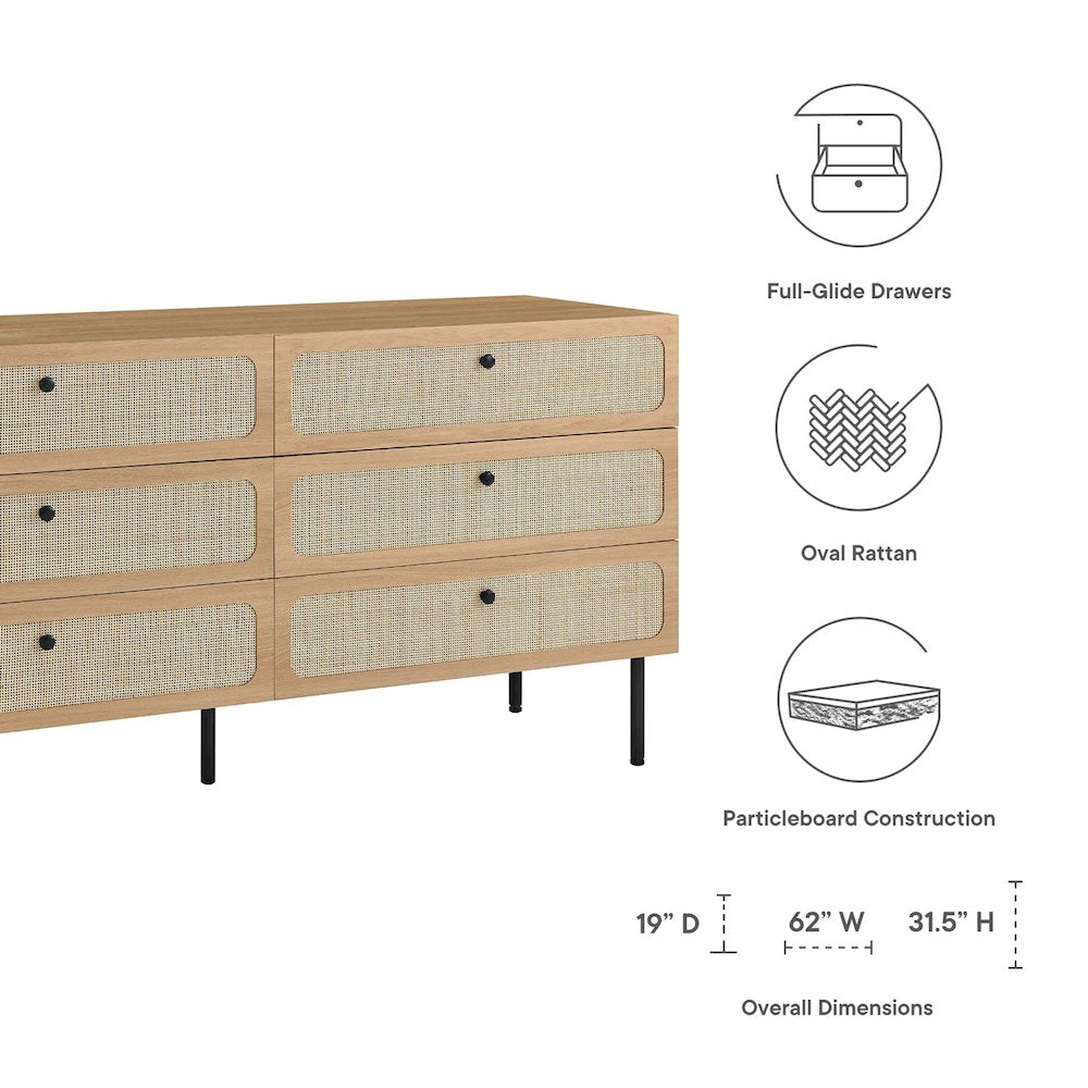 Chaucer 6-Drawer Dresser