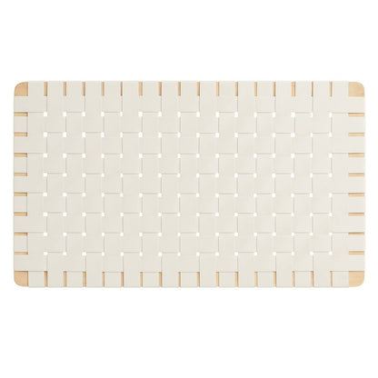 Sparta Weave Wall-Mount Vegan Leather Twin Headboard