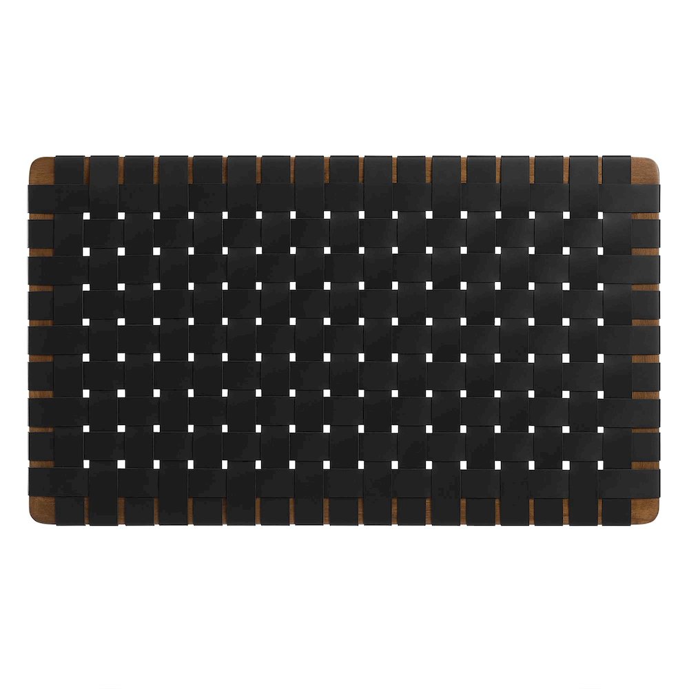 Sparta Weave Wall-Mount Vegan Leather Twin Headboard
