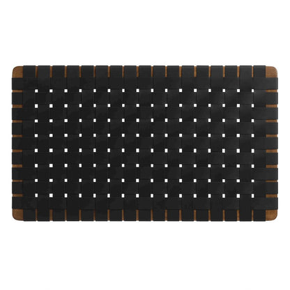 Sparta Weave Wall-Mount Vegan Leather Twin Headboard