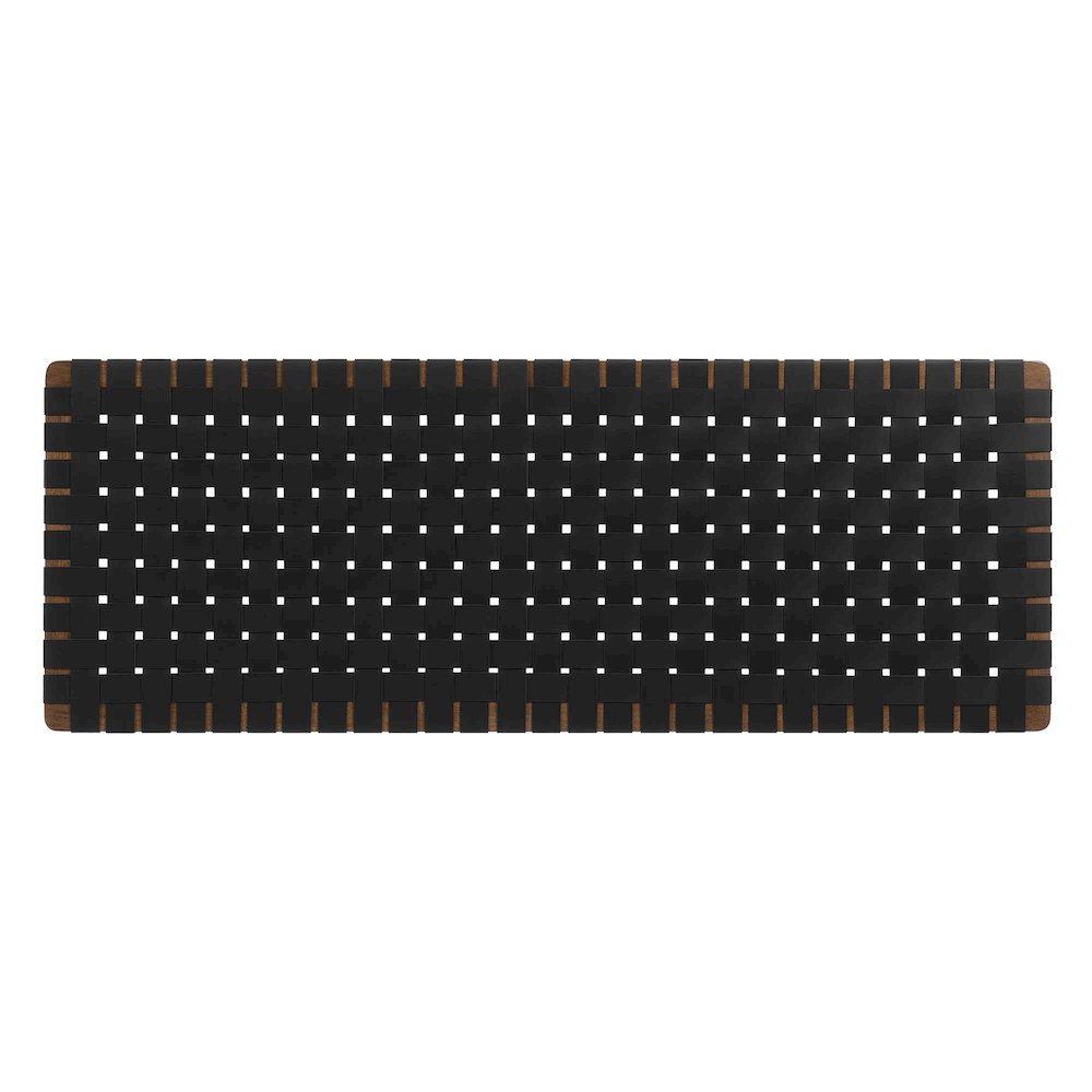 Sparta Weave Wall-Mount Vegan Leather Queen Headboard