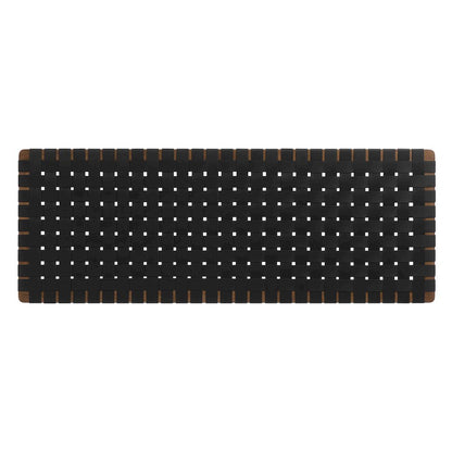 Sparta Weave Wall-Mount Vegan Leather Queen Headboard