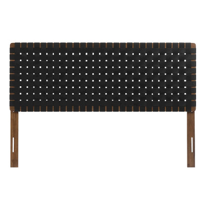 Sparta Weave Vegan Leather Queen Headboard