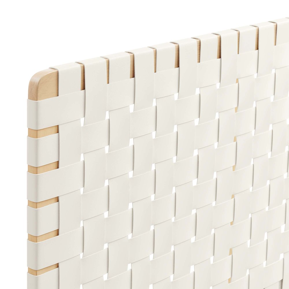 Sparta Weave Vegan Leather King Headboard