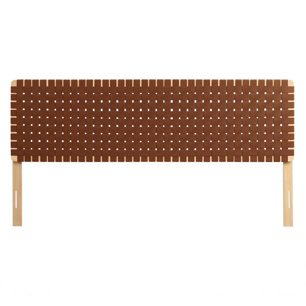 Sparta Weave Vegan Leather King Headboard