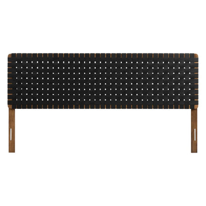Sparta Weave Vegan Leather King Headboard