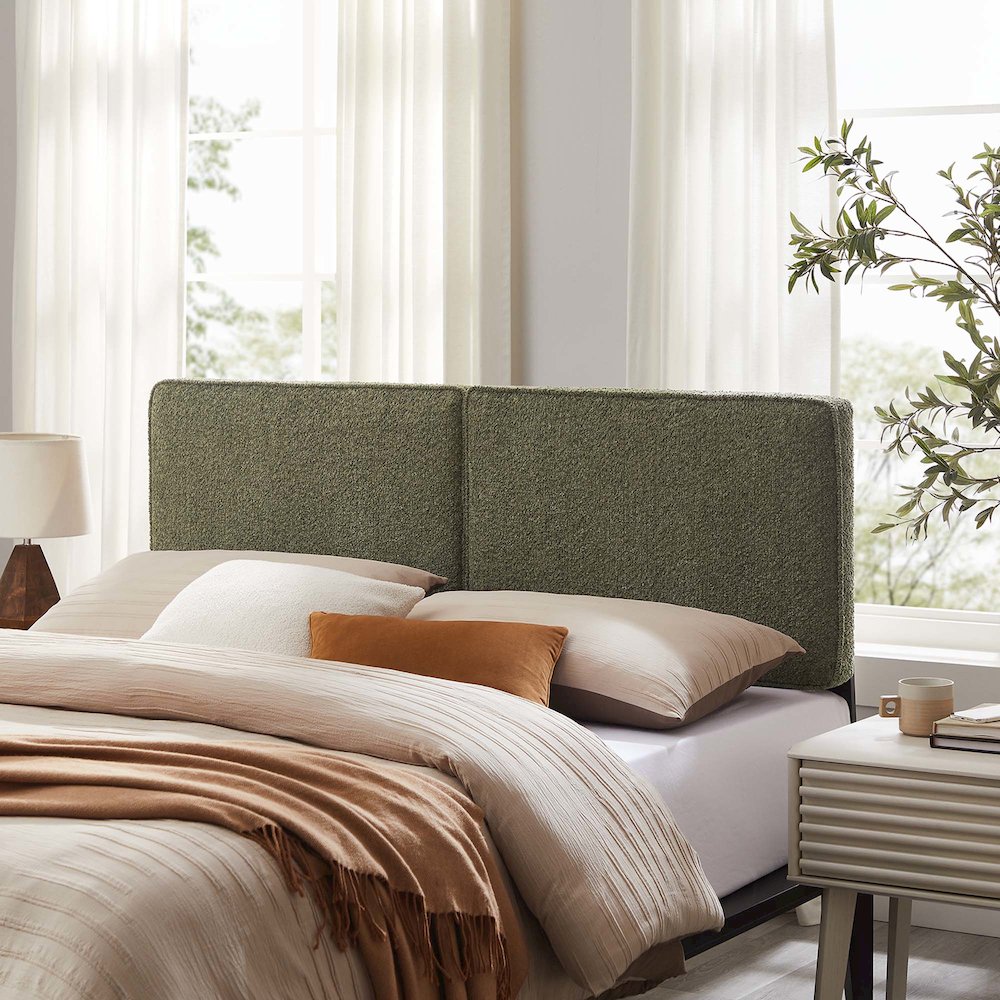 Lindee Boucle Fabric King Headboard