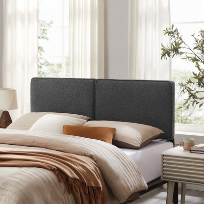 Lindee Boucle Fabric King Headboard