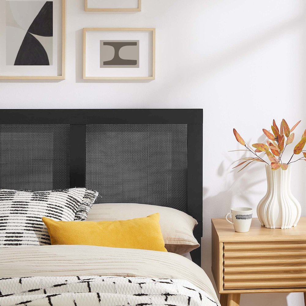 Sirocco Rattan and Wood Twin Platform Bed