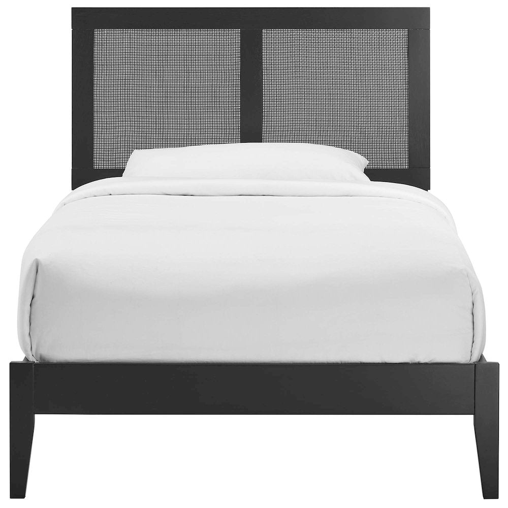 Sirocco Rattan and Wood Twin Platform Bed