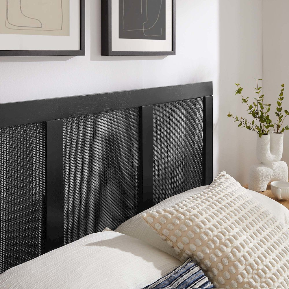 Sirocco Rattan and Wood Full Platform Bed