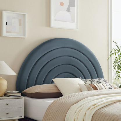 Solana Arched Performance Velvet Full Headboard