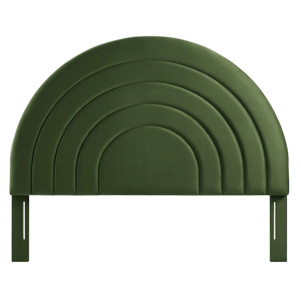 Solana Arched Performance Velvet Full Headboard