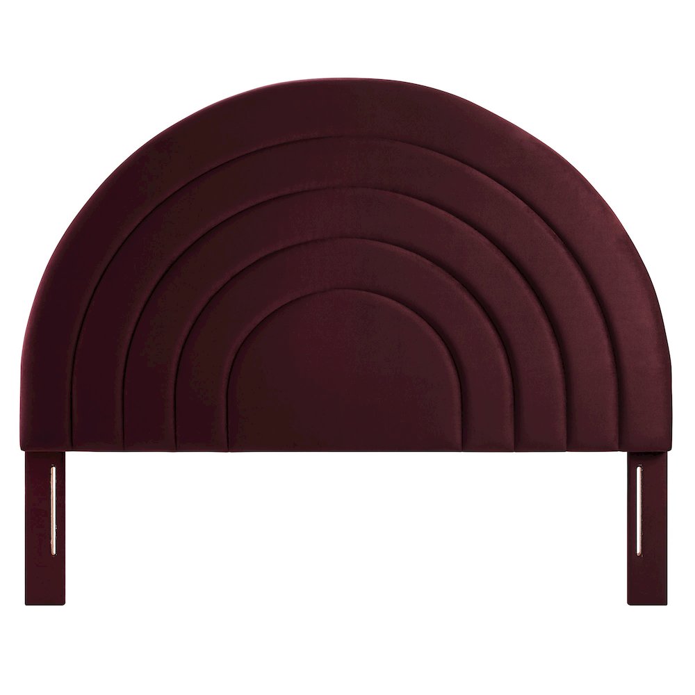 Solana Arched Performance Velvet Full Headboard