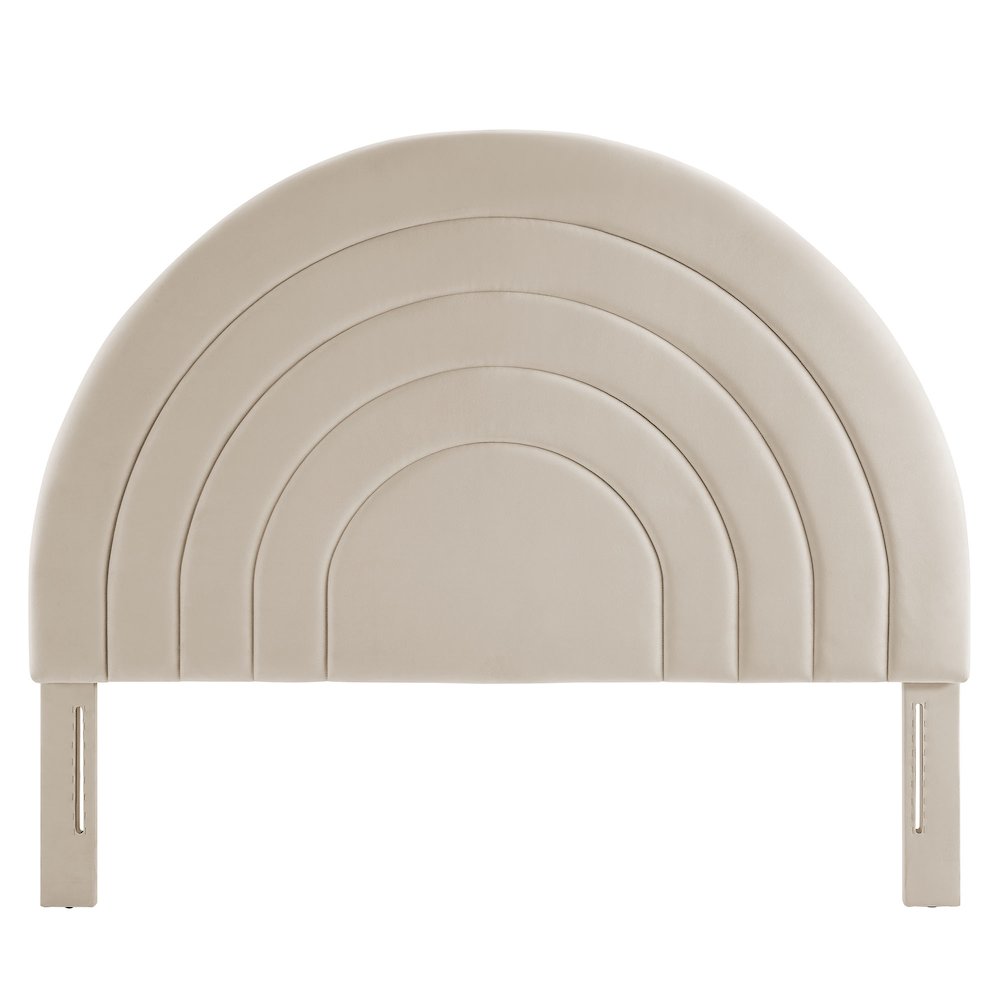 Solana Arched Performance Velvet King Headboard
