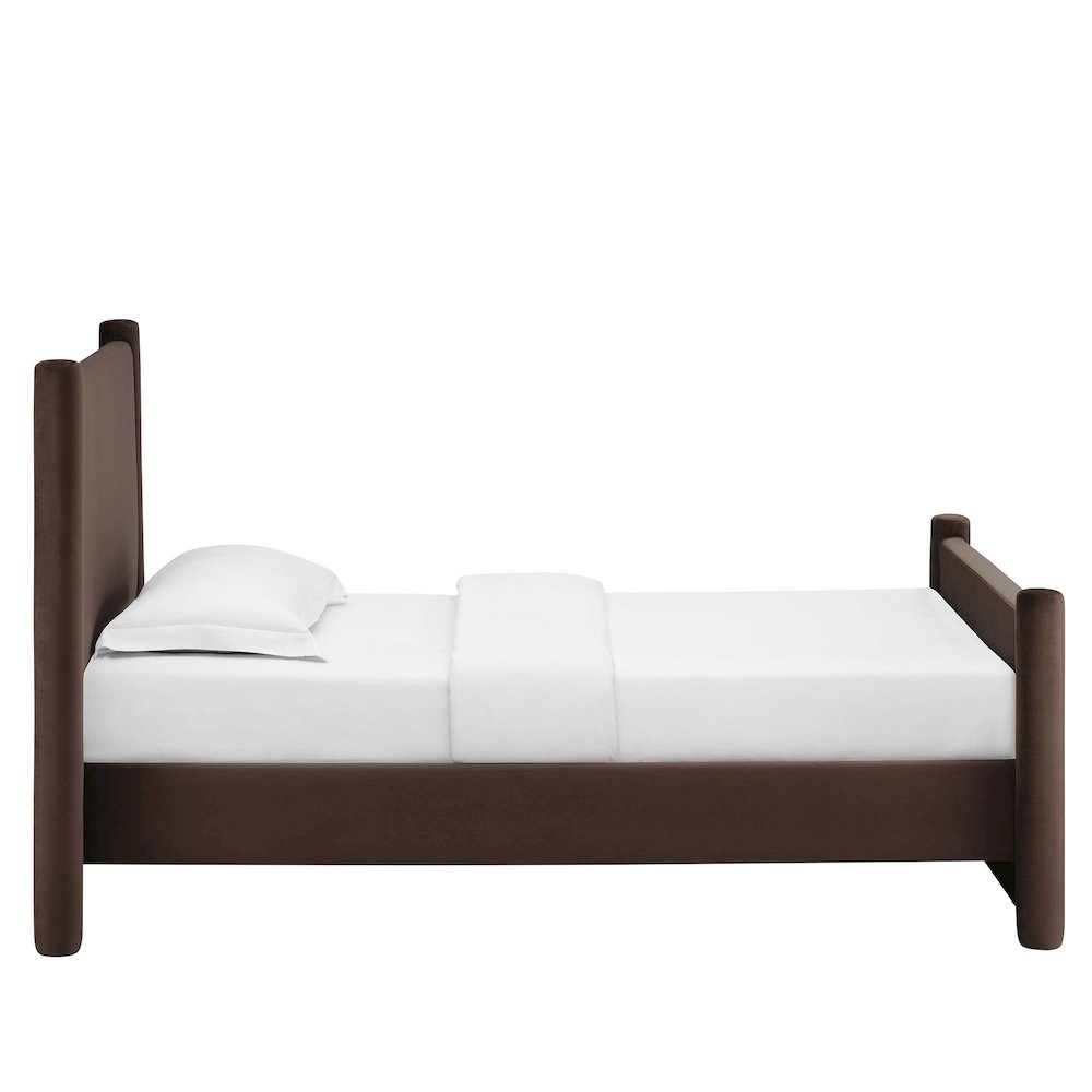 Rael Performance Velvet Twin Platform Bed