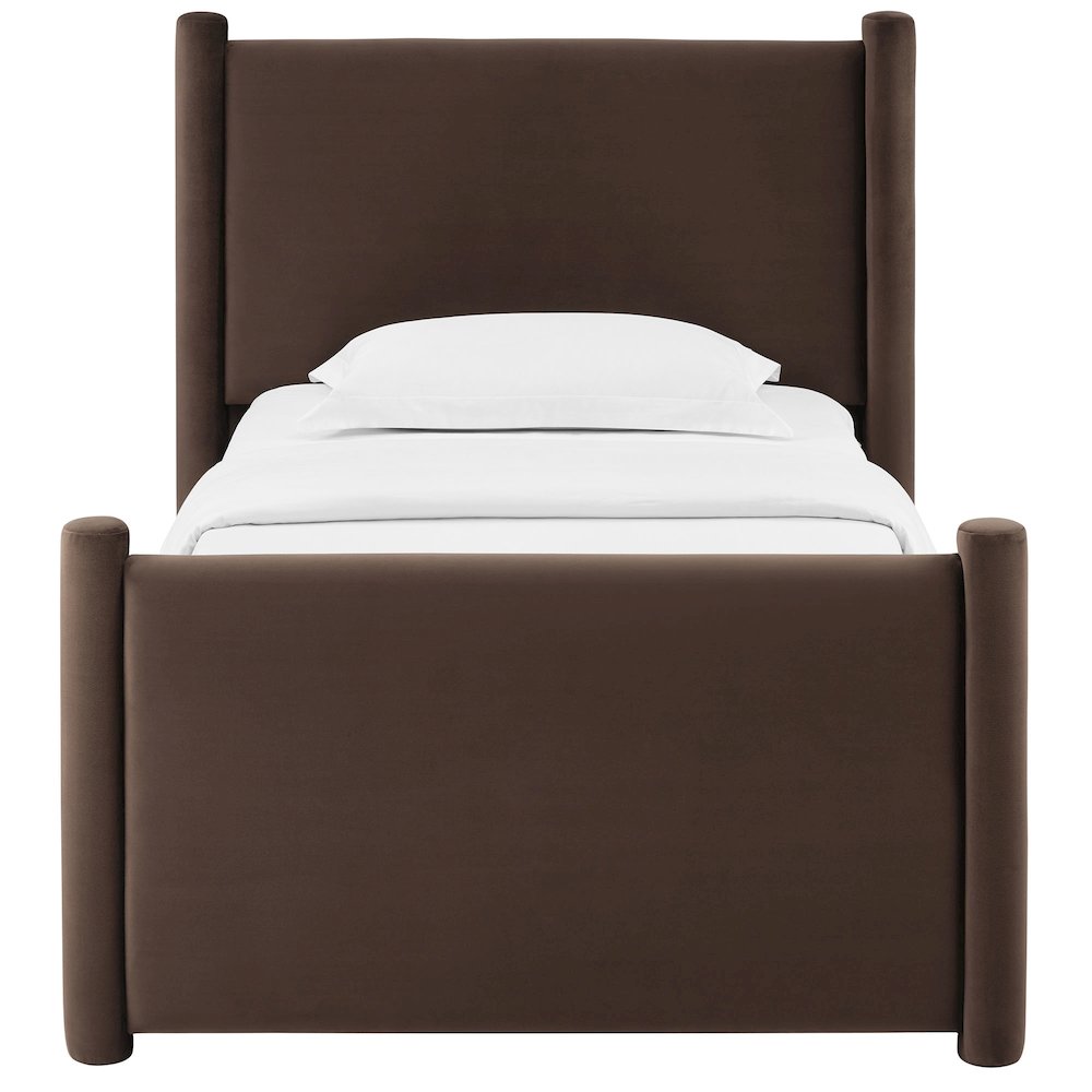 Rael Performance Velvet Twin Platform Bed