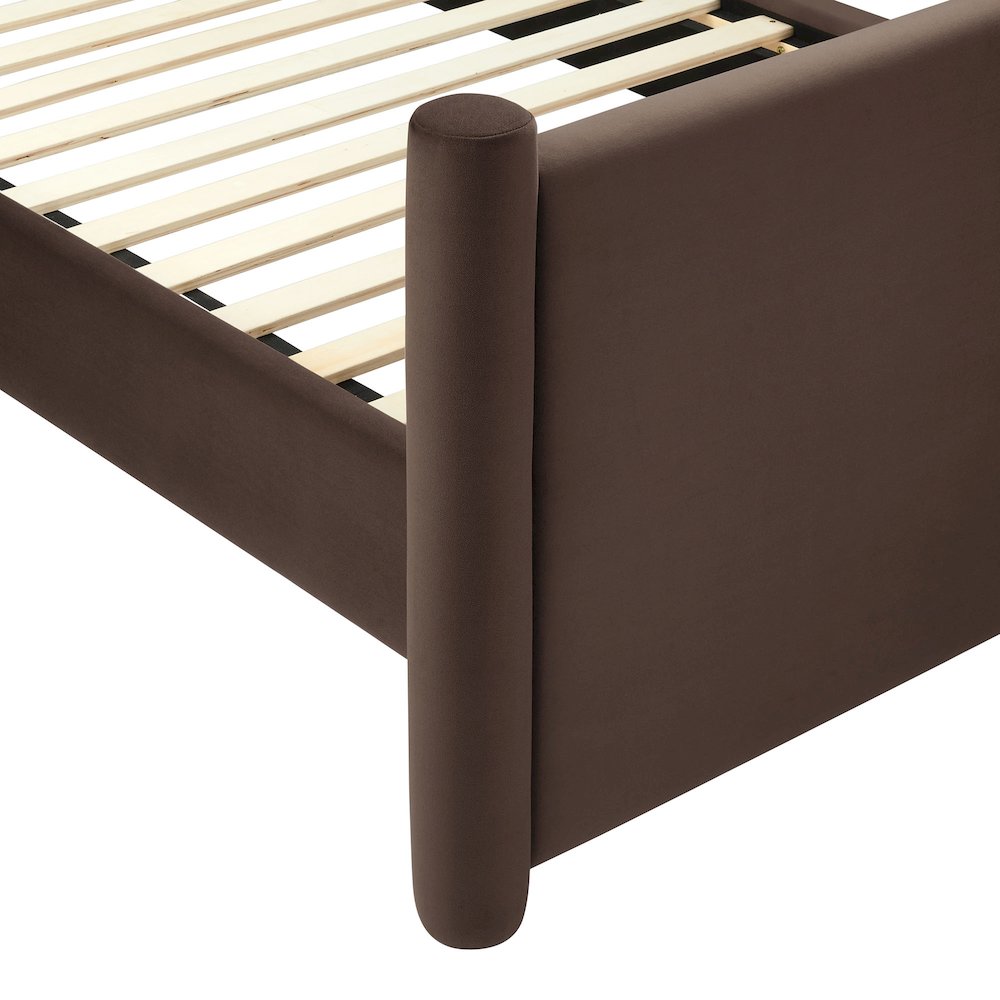 Rael Performance Velvet Twin Platform Bed