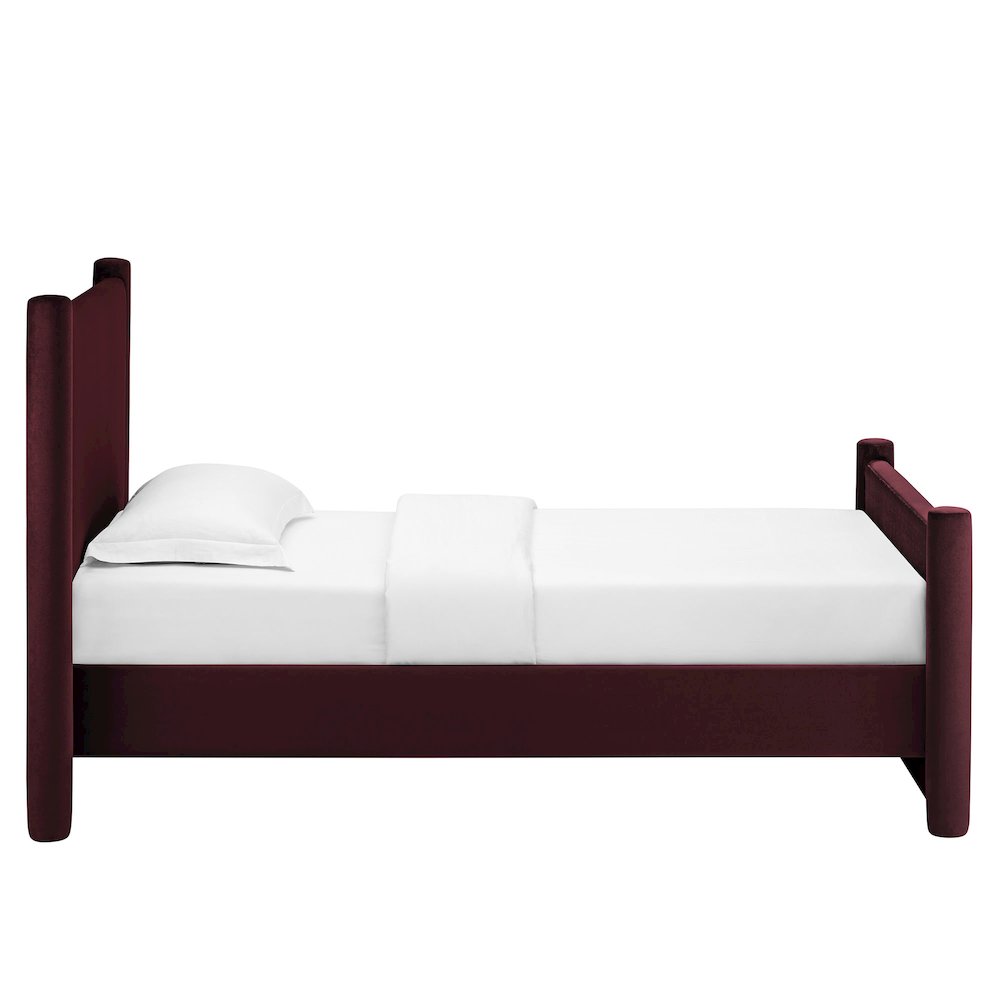 Rael Performance Velvet Twin Platform Bed