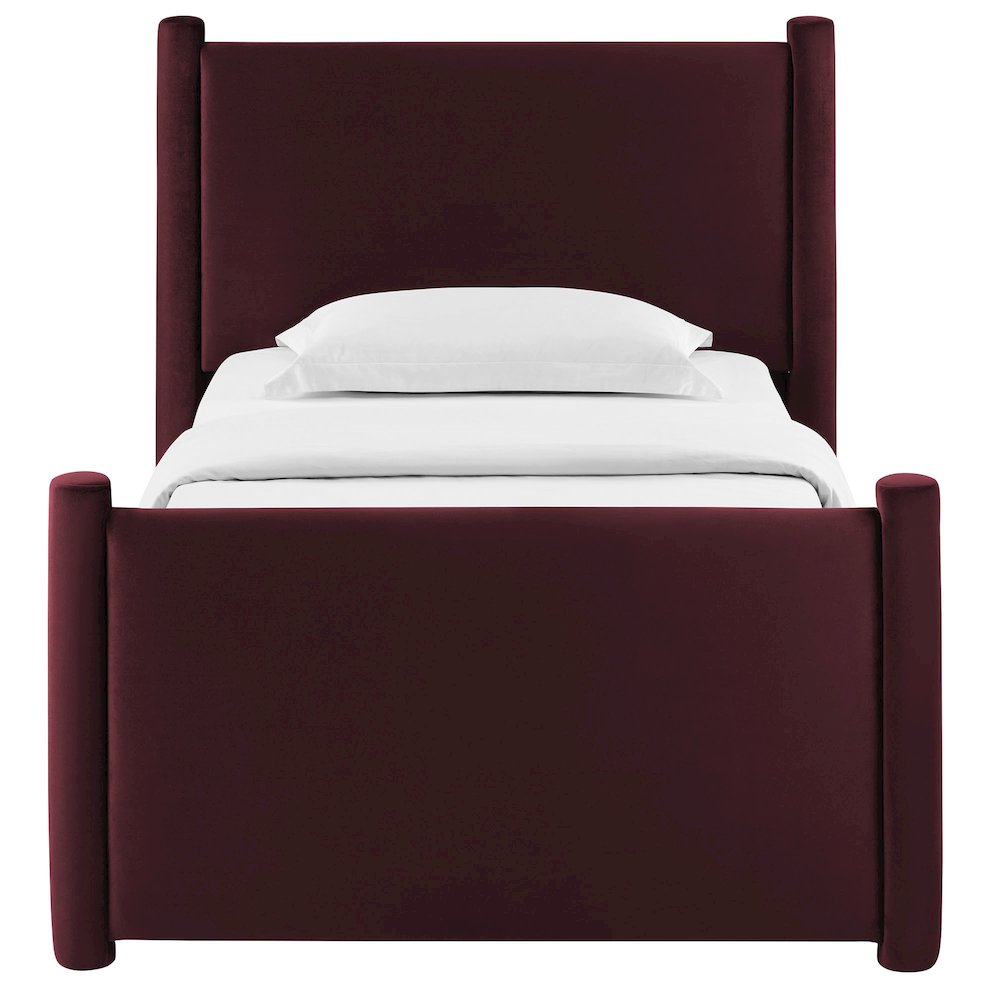 Rael Performance Velvet Twin Platform Bed