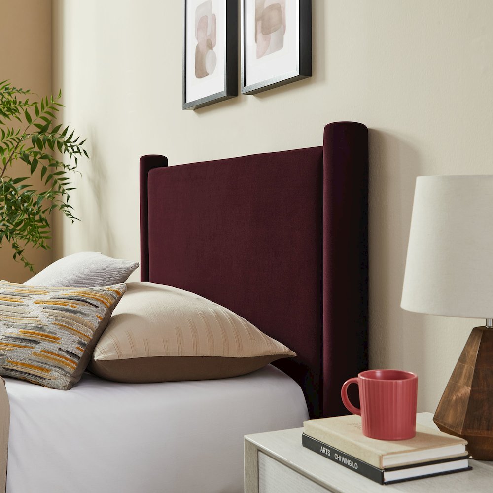 Rael Performance Velvet Twin Platform Bed