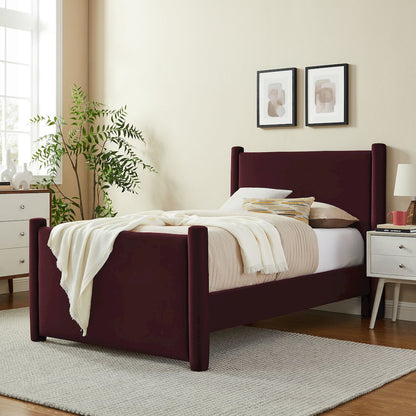 Rael Performance Velvet Twin Platform Bed