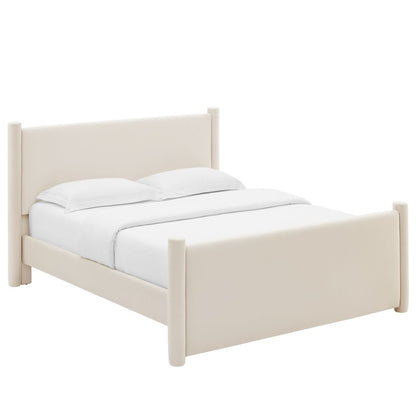 Rael Performance Velvet King Platform Bed