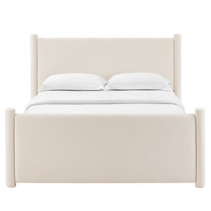 Rael Performance Velvet King Platform Bed