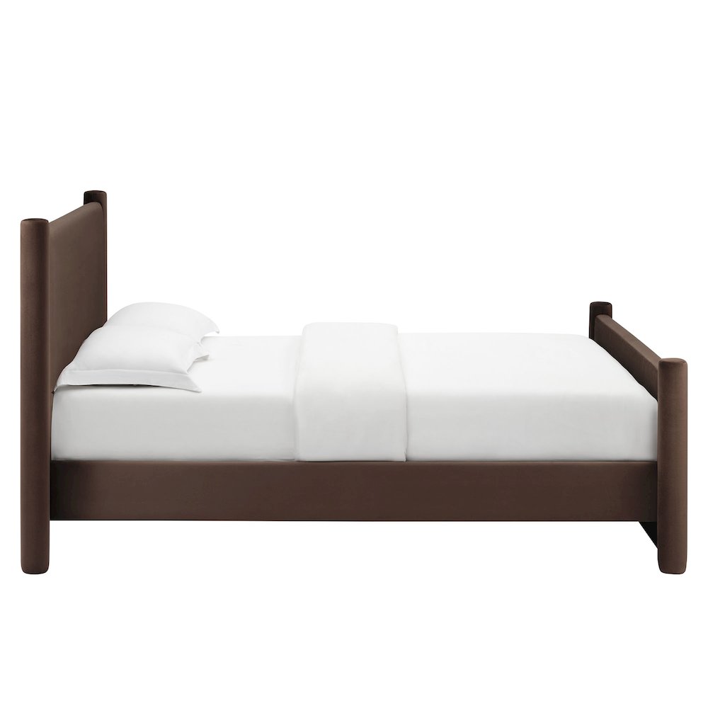 Rael Performance Velvet King Platform Bed