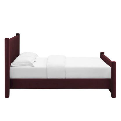 Rael Performance Velvet King Platform Bed