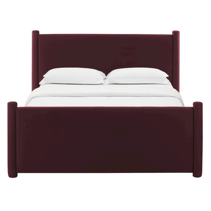 Rael Performance Velvet King Platform Bed