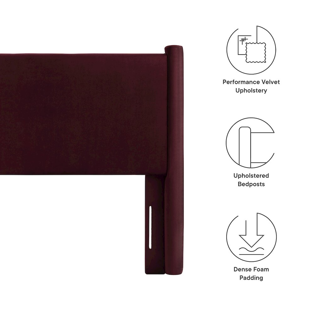 Rael Performance Velvet Twin Headboard