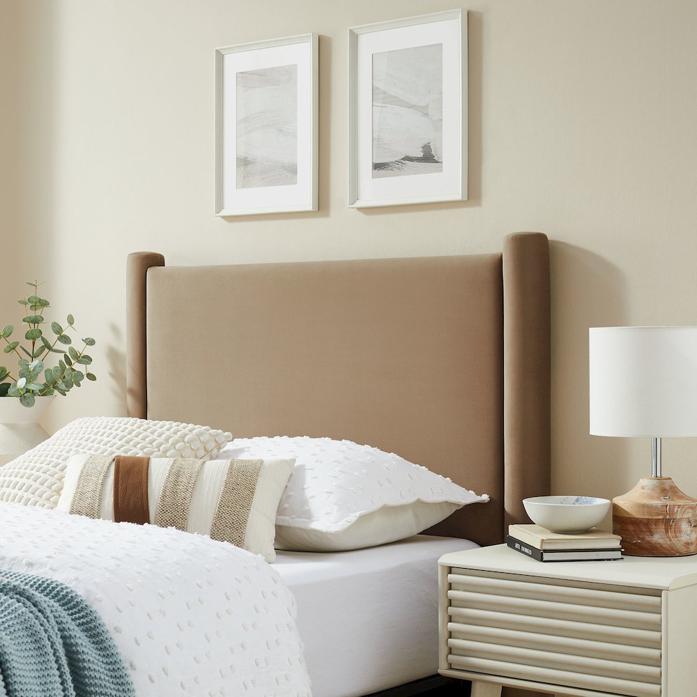 Rael Performance Velvet Twin Headboard
