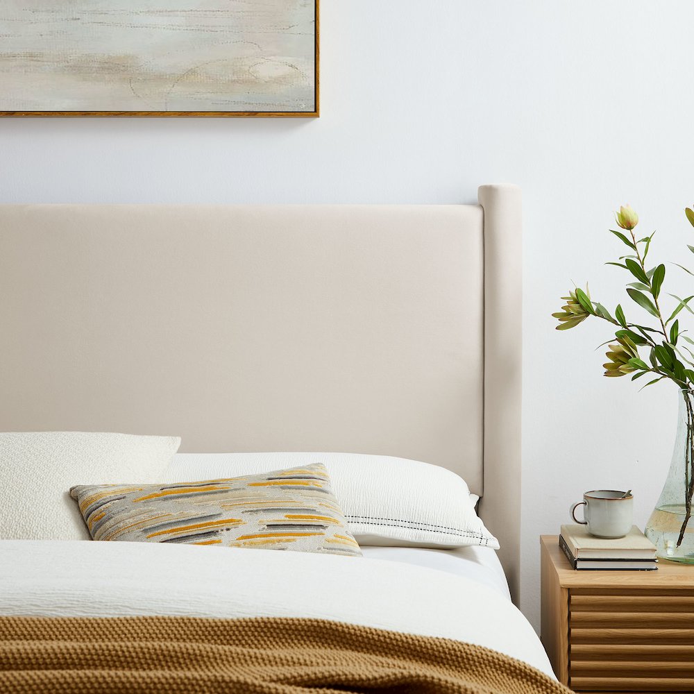 Rael Performance Velvet Full Headboard