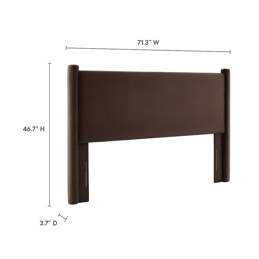 Rael Performance Velvet Queen Headboard