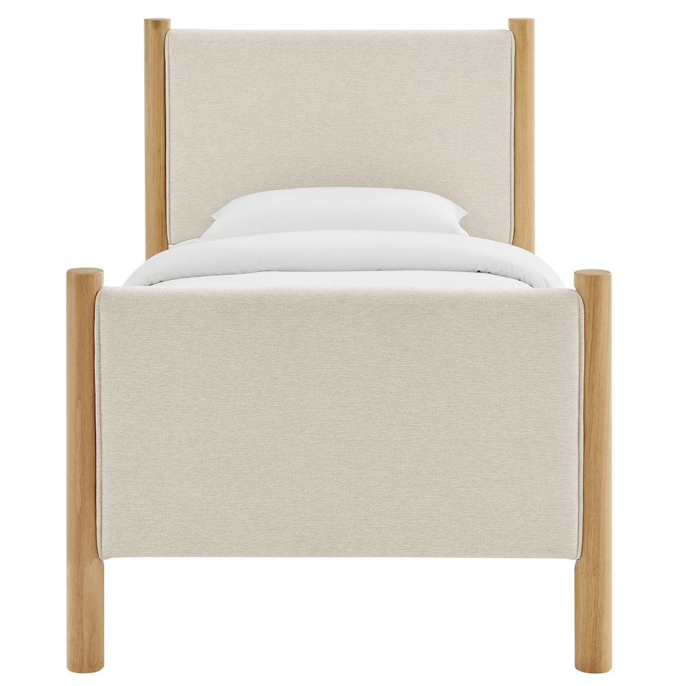Maven Twin Size Fabric Upholstered Platform Bed