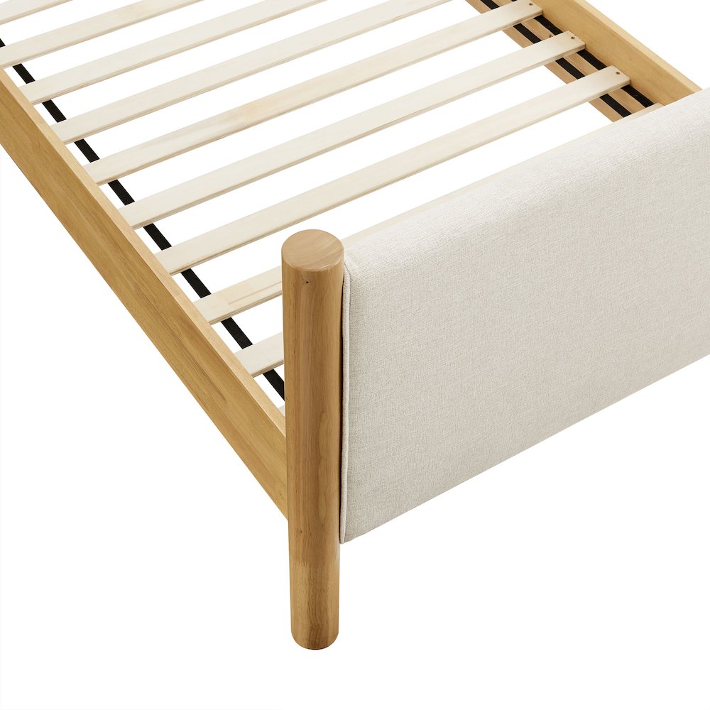 Maven Twin Size Fabric Upholstered Platform Bed