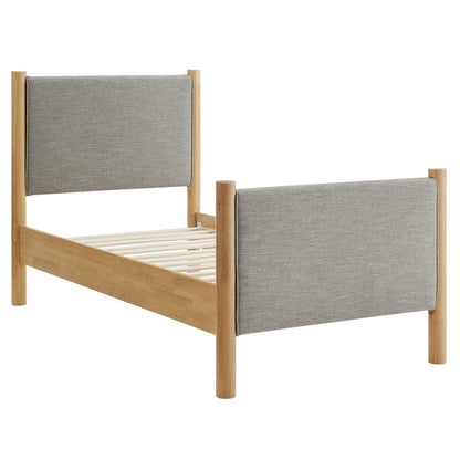Maven Twin Size Fabric Upholstered Platform Bed
