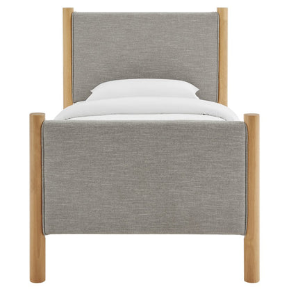 Maven Twin Size Fabric Upholstered Platform Bed