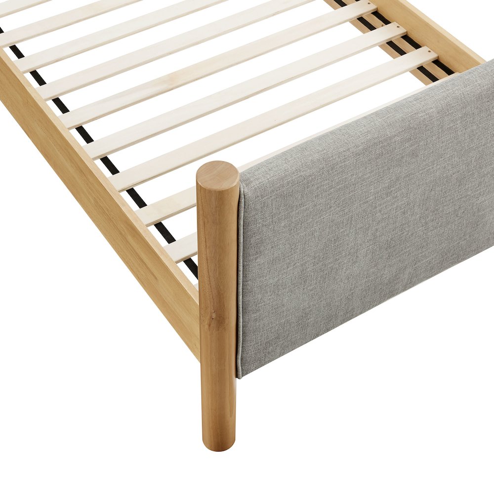 Maven Twin Size Fabric Upholstered Platform Bed