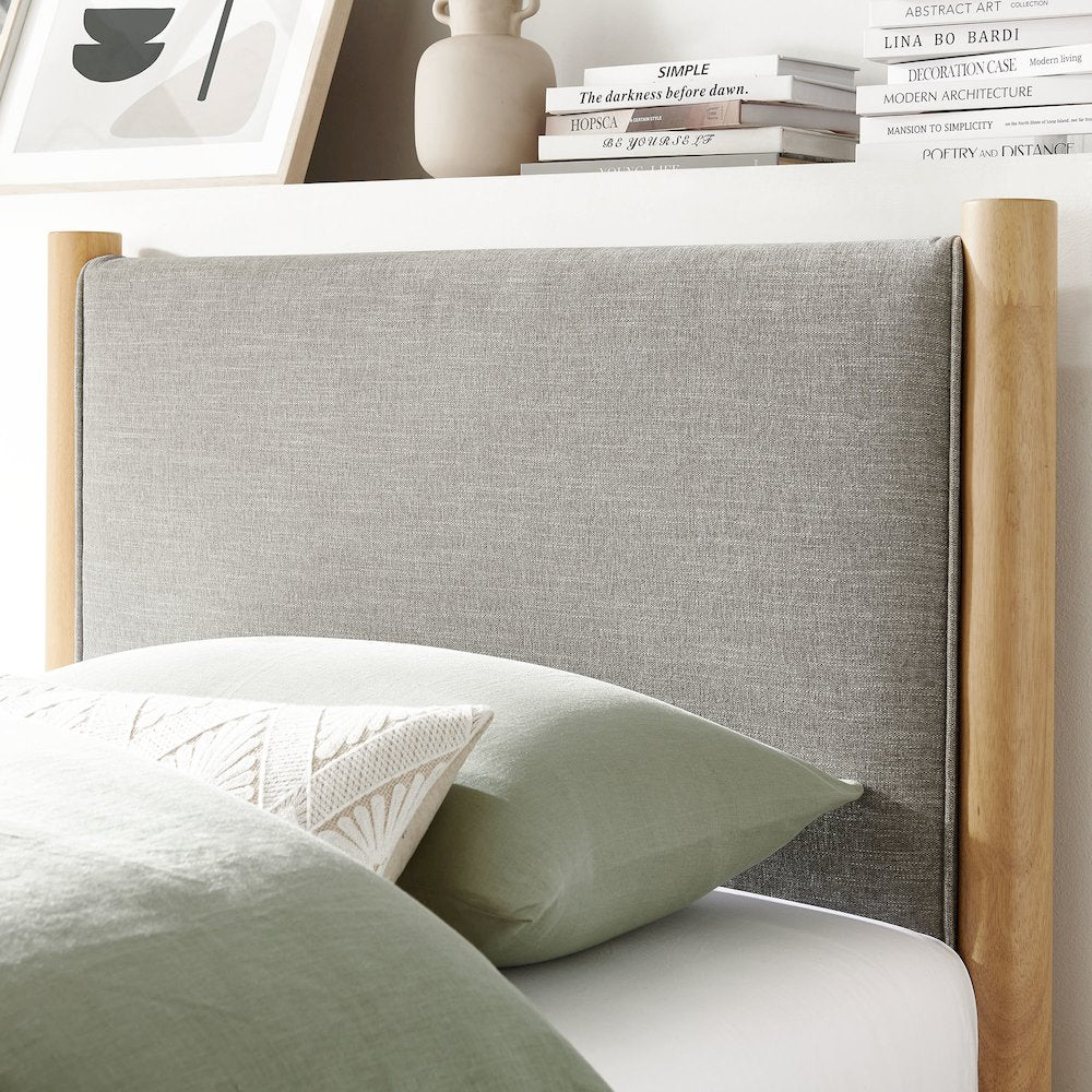 Maven Twin Size Fabric Upholstered Platform Bed