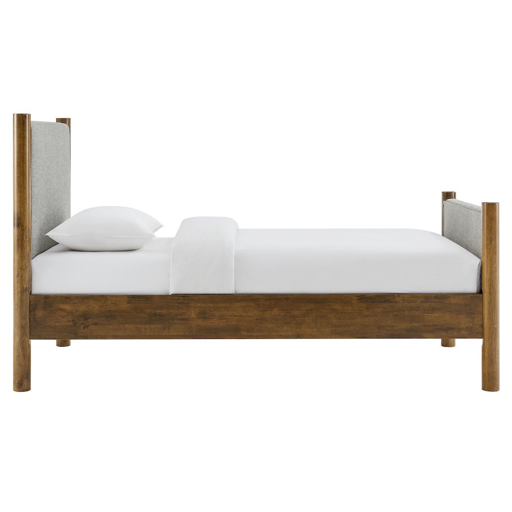 Maven Twin Size Fabric Upholstered Platform Bed