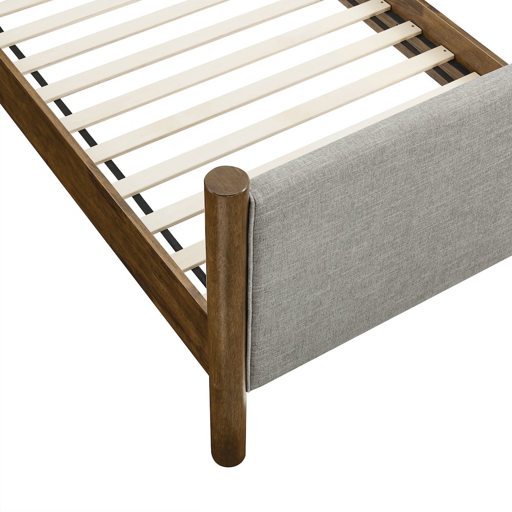 Maven Twin Size Fabric Upholstered Platform Bed