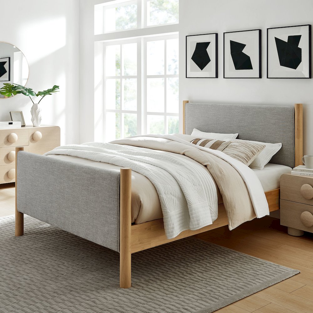 Maven Full Size Fabric Upholstered Platform Bed
