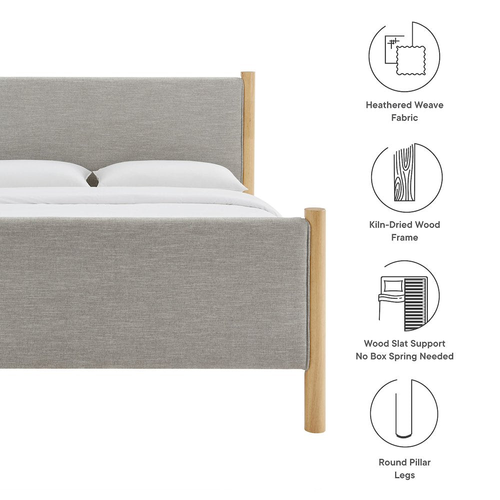 Maven Full Size Fabric Upholstered Platform Bed